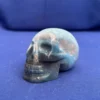 Blue Trolleite Crystal Skull – Hand-Carved – Hand-Carved