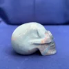 Blue Trolleite Crystal Skull – Hand-Carved – Hand-Carved