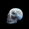 Blue Trolleite Crystal Skull – Hand-Carved – Hand-Carved