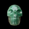 Green Aventurine Skull with Pyrite Inclusions