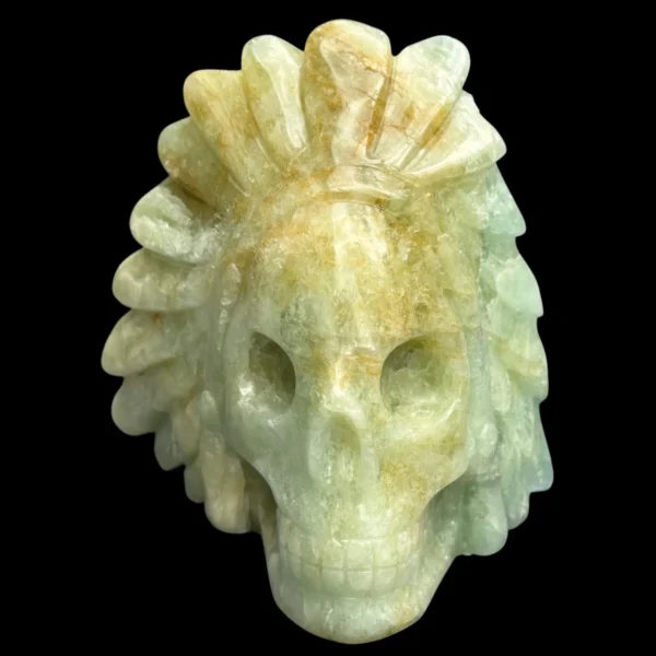 IMG_6766-Photoroom Green Aquamarine Shaman Skull
