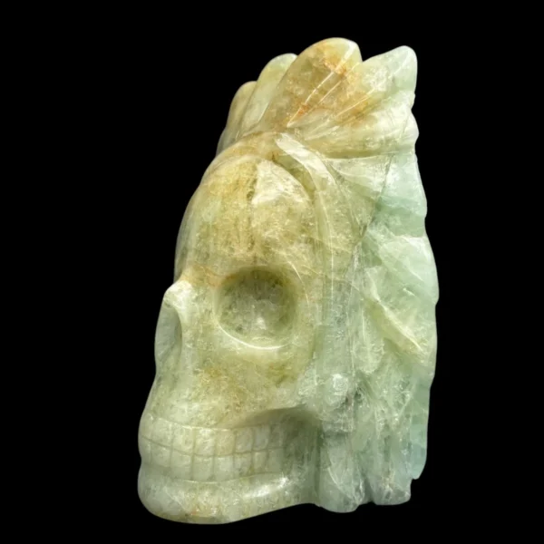 IMG_6768-Photoroom Green Aquamarine Shaman Skull